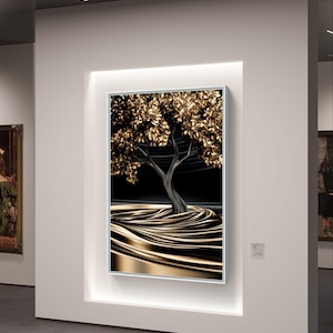 Golden Tree of Life Art Print: Elegant Home Decor (Digital Download)