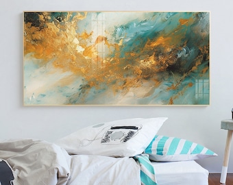 Large Abstract Printable Art, Large Wall Art, Abstract Painting Instant ...