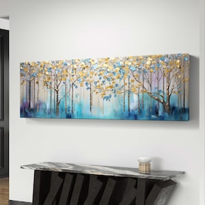 Trees Digital Print, Abstract Wall Art, Gold, Tree of Life, Tree Art, Tree Painting, Landscape Print, Digital Print, Tree Print, Tree