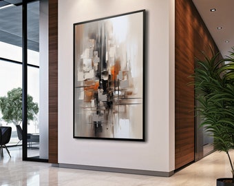 Abstract Watercolor Print: Warm Neutral Colors, Modern Wall Art (Digital Download)