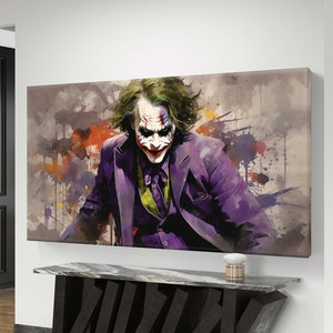 Vintage Movies printable  of the Joker | Digital Download Artworks | Movie Print Wall Art | Joker Movie Poster ,the joker painting printable