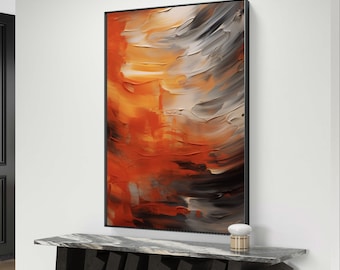 Farbenfrohe Abstrakte Malerei Kunst Druck: Moderne Wand Dekoration (Digitaler Download)