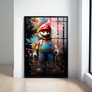 Super Mario&#39;s Graffiti Adventure poster | Digital Download | Wall Art | Home Decor | artwork | printable