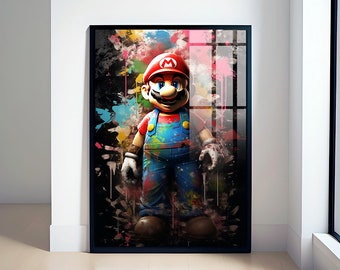 Super Mario&#39;s Graffiti Adventure poster | Digital Download | Wall Art | Home Decor | artwork | printable