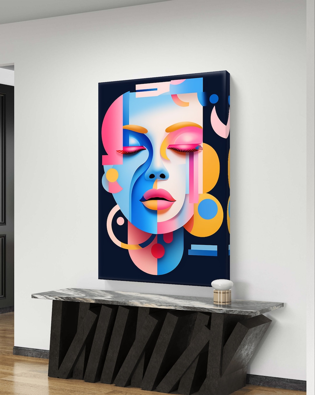 Abstract Woman Portrait Art Print, Modern Home Decor (digital Download ...