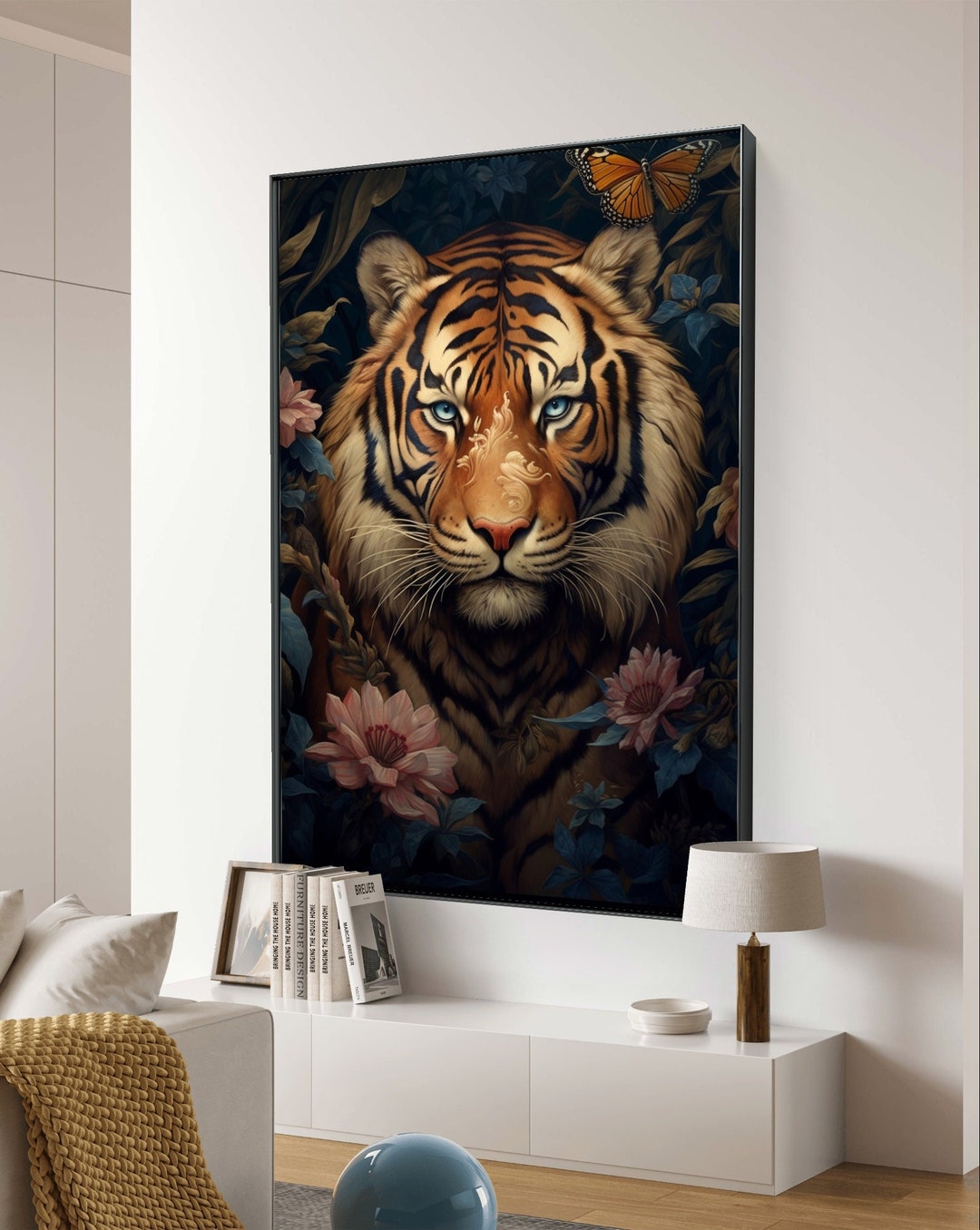 Tiger Digital Poster Printable Animal Wall Art Digital Download ...