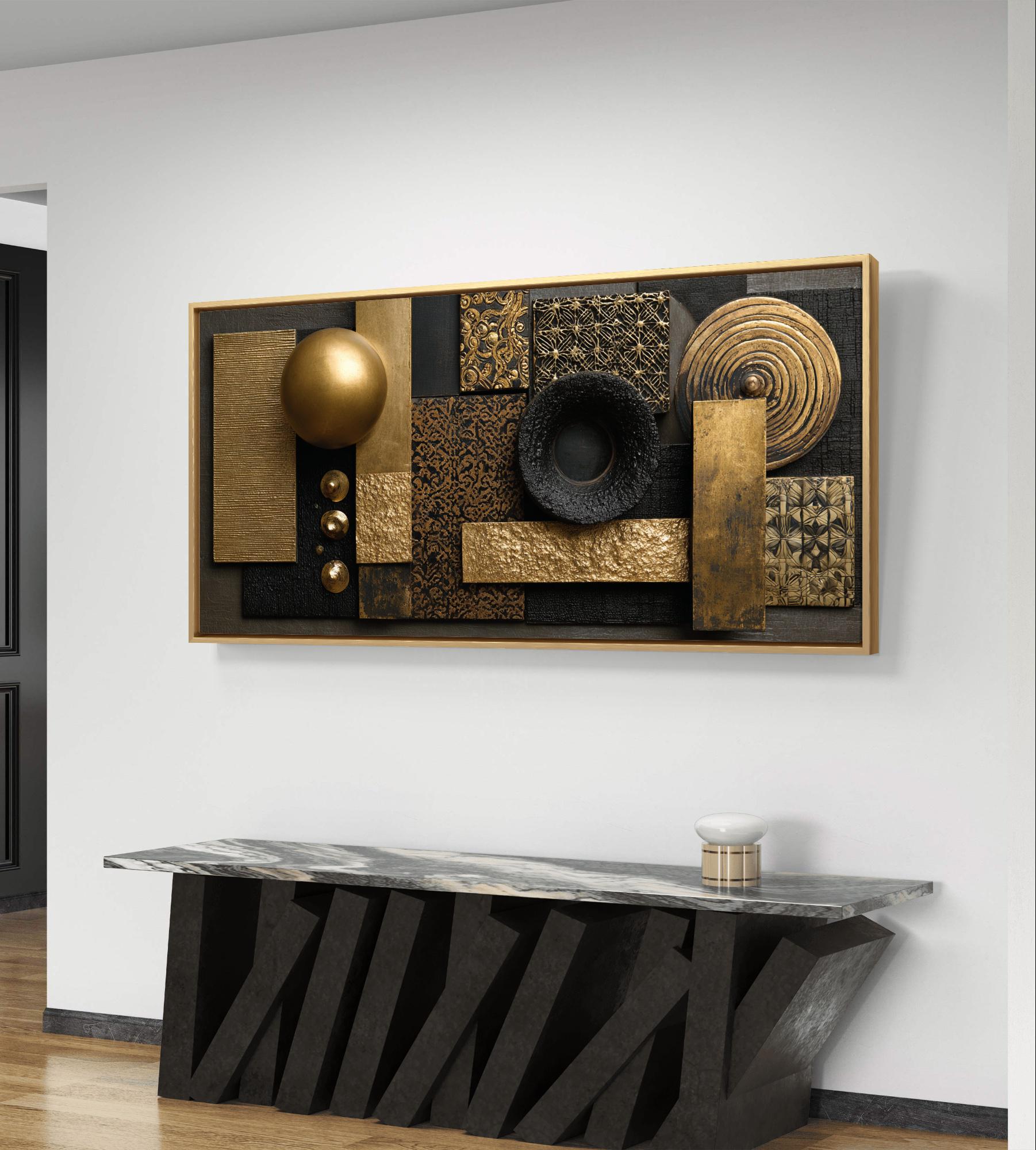 Luxe Gold and Black Textured Abstract Wall Art – Digital Download - Etsy