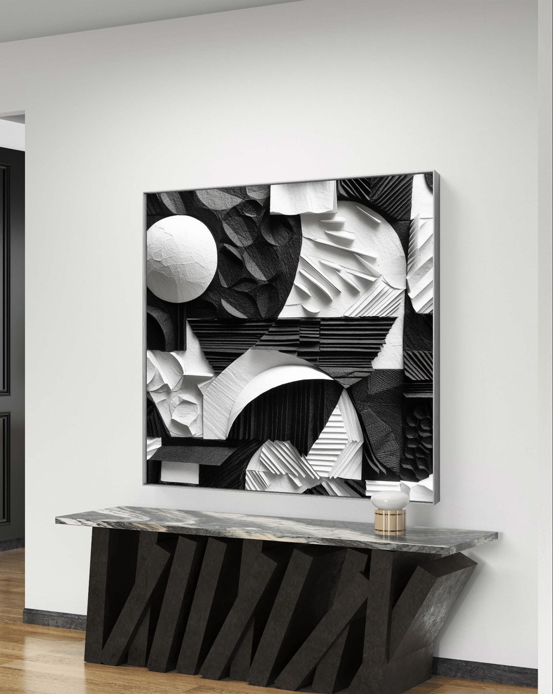 Minimalist Black and White Abstract Wall Art (digital Download) - Etsy