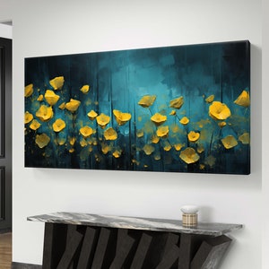 Abstract Flowers Printable Wall Art, Digital Download, Abstract Art, Contemporary, Botanical Art Print, Abstract Art Print