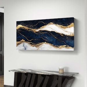 Abstract Marble Gold Veins Art - Digital Download for Modern Wall Decor