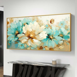 Abstract Flowers Printable Wall Art, Digital Download, Abstract Art, Contemporary, Botanical Art Print, Abstract Art Print