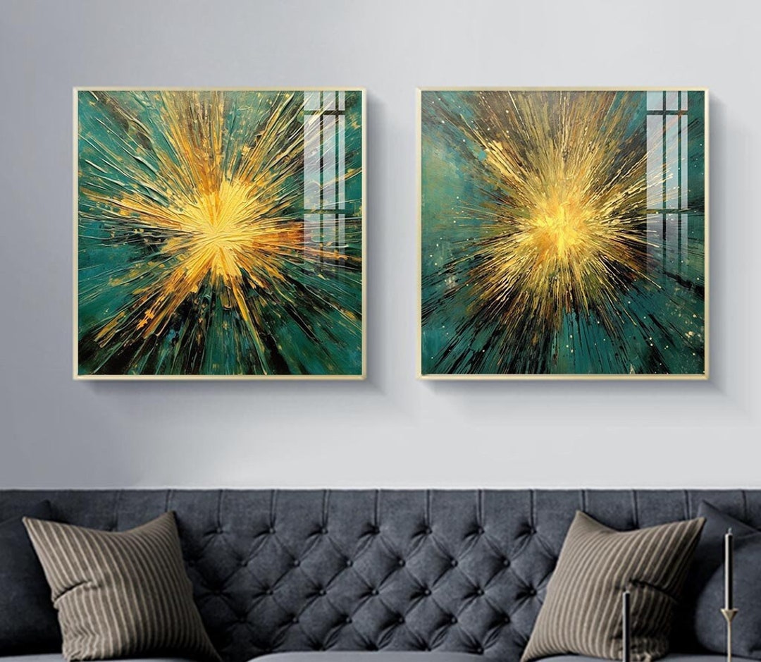 Abstract Art Prints Set, Modern Gallery Wall Decor (set of 2) - Etsy