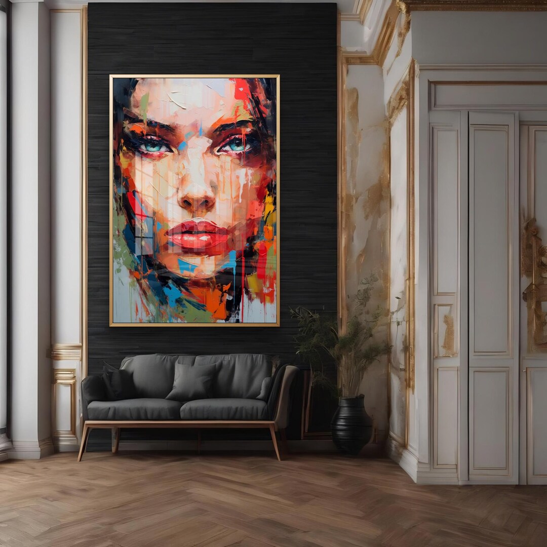 Colorful Abstract Woman Portrait - Digital Painting Download - Etsy Canada