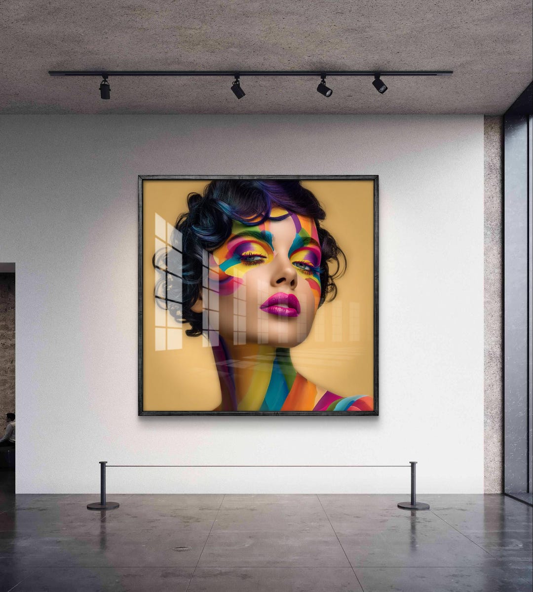 Colorful Abstract Portrait Art - Digital Download - Etsy