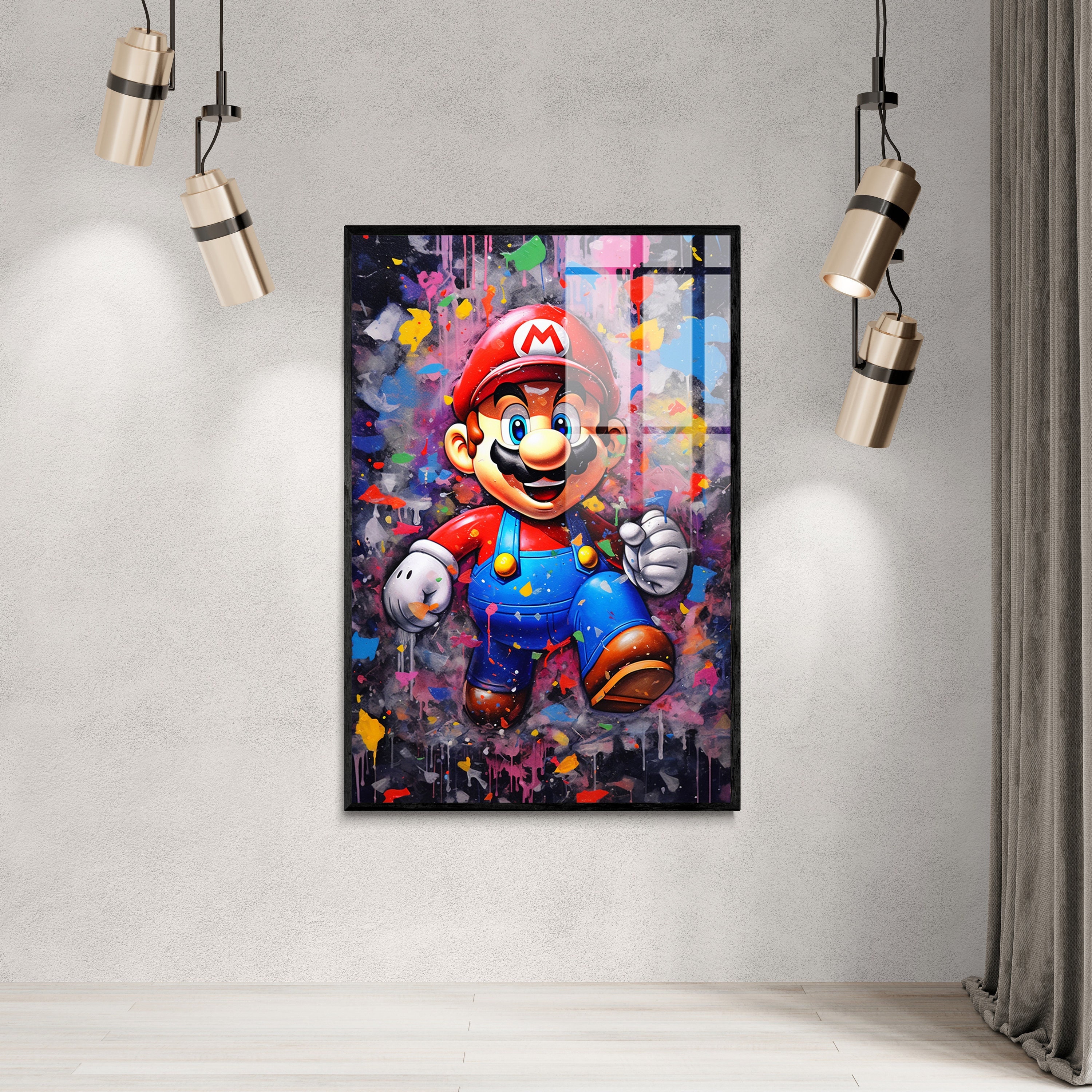 Super Mario's Graffiti Adventure poster | Digital Download | Wall Art | Home Decor | artwork | printable