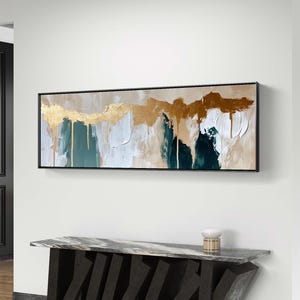 Abstract Gold and Teal Textured Wall Art, Abstract Collage, Neutral Wall Art, Printable Abstract Art.