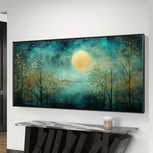 Emerald gold foil art Large abstract green gold oil painting Print | Wall Art, Printable, Digital Download, Home Decor, Drawing, Minimalist