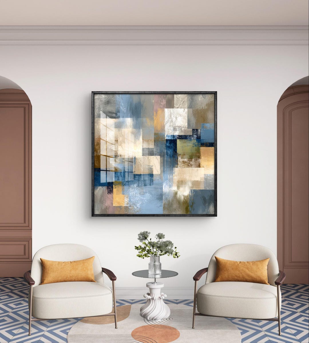 Geometric Abstract Texture - Modern Wall Art Print - Etsy