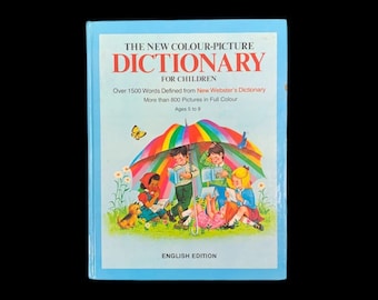 The New Colour-Picture Dictionary For Children - Archie Bennett - Pictorial Book - Ages 5 to 9 - Hardcover 1994 - Free Shipping