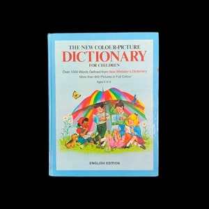 Le nouveau dictionnaire d'images couleur pour enfants Archie Bennett Livre illustré 5 à 9 ans Couverture rigide 1994 Livraison gratuite image 1