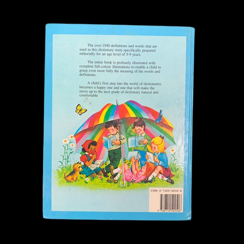 The New Colour-Picture Dictionary For Children Archie Bennett Pictorial Book Ages 5 to 9 Hardcover 1994 Free Shipping image 2