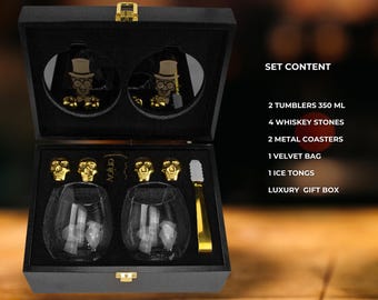 Catrinaz® - Luxe Whiskey Karaf Set - 0,9 L - Premium Kwaliteit - Incl
