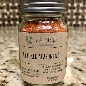 Chicken Seasoning, Rotisserie Chicken (Mild Spicy and Mediterranean flavor), Handcrafted Spice