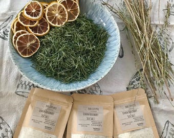 Lemon Rosemary Sea Salt, Gourmet Salt, Handcrafted Spices