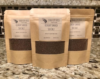 Hickory Smoked Sea Salt, Gourmet BBQ Flavor