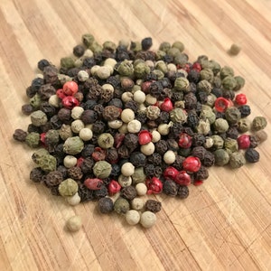 Organic Rainbow Peppercorns, Four Pepper Blend, Whole Pepper