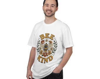 Bee Kind Bee and Flowers Shirt, Wildflower Kindness Tee, Comfort Colors Gardener Gift