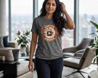 Coffee & Chaos Stone Wash Heavy Tee