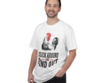 Cluck Around and Find Out Rooster Shirt, Funny Chicken Tee, Comfort Colors Chicken Lover Gift