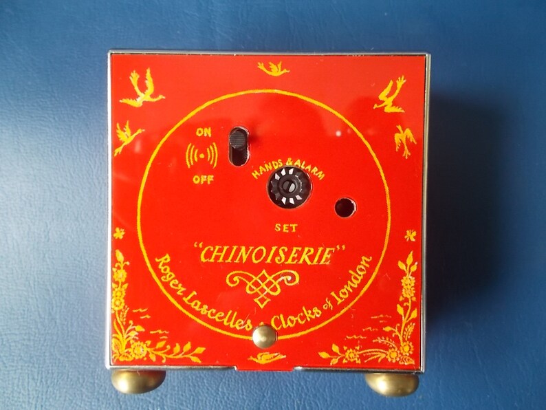 Roger Lascelles Clocks of London Chinoiserie Miniature Alarm Etsy