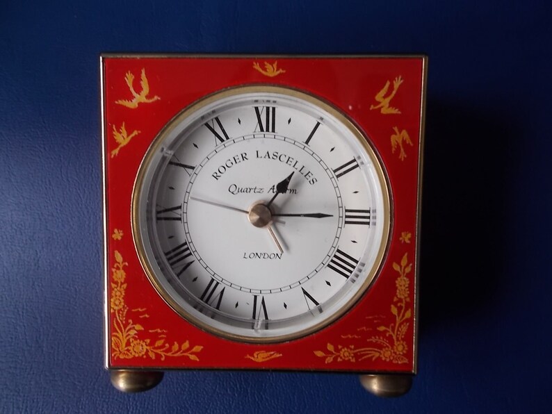 Roger Lascelles Clocks of London Chinoiserie Miniature Alarm Etsy