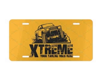 Offroad Themed Car License Plate | Custom 4x4 Truck Vanity Tag | Adventure Car Decor
