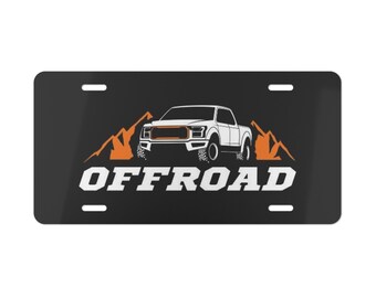 Custom Offroad Vanity License Plate: 12x6" Personalized Car Tag