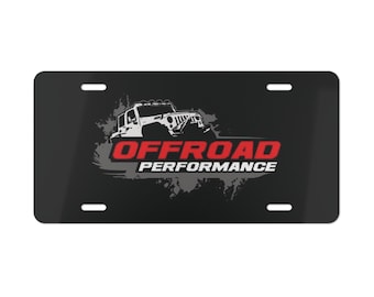 Custom Offroad Vanity License Plate: 4x4 Truck, Jeep Car Accessory