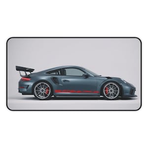 Racing Car Desk Mat - Large Gaming Mouse Pad, Automotive Decor for Car Enthusiasts