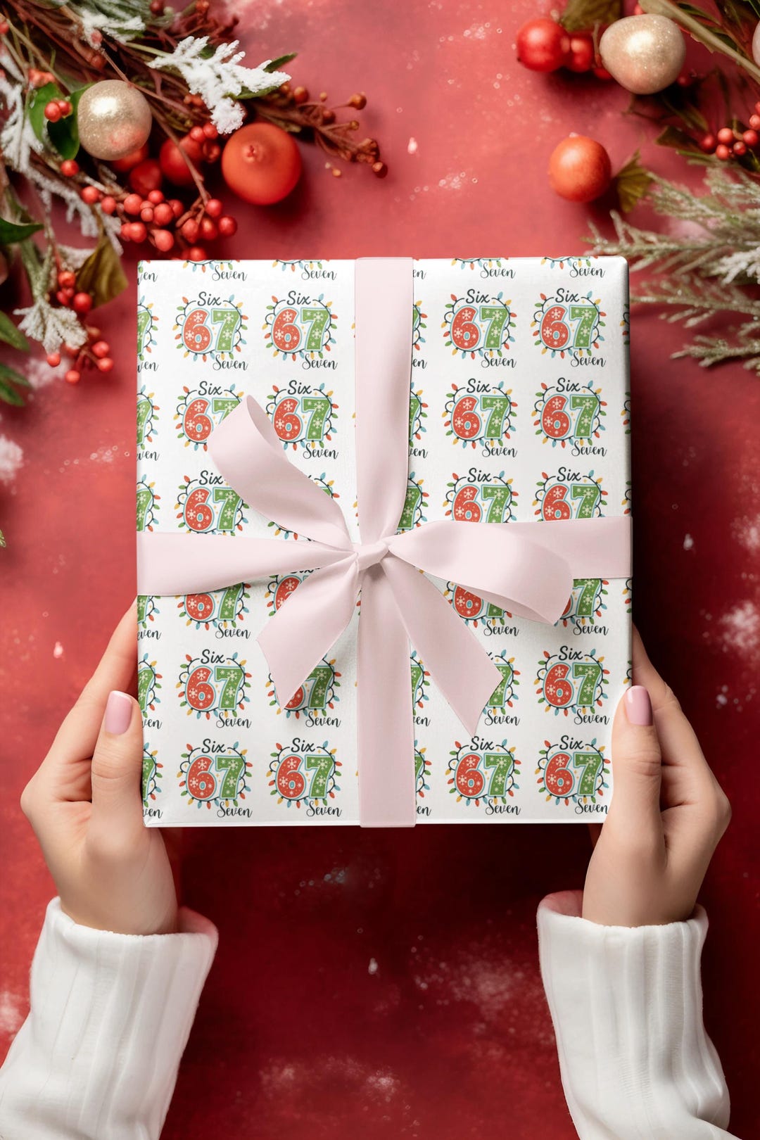 67 Meme Christmas Wrapping Paper | Funny Holiday Gift Wrap Roll - Etsy