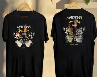 Maroon 5 Love is Like 2025 Us Fall Tour T-shirt - Etsy