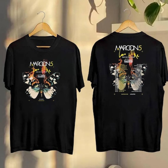 Maroon 5 Love is Like 2025 Us Fall Tour T-shirt - Etsy