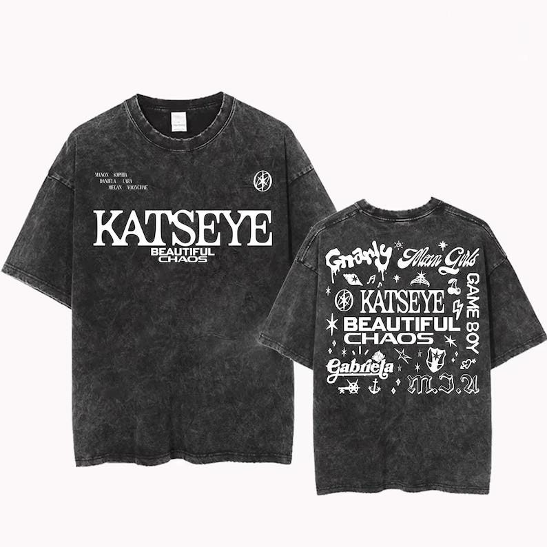 新品 黒 フリーサイズ KATSEYE キャッツアイ Tシャツ サマーソニック 新品 黒 フリーサイズ KATSEYE キャッツアイ Tシャツ サマーソニック