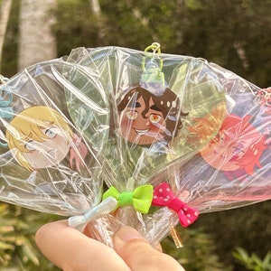 Boyfriend to Death / BTD 2 Acrylic Lollipop Charms Strade, Ren Hana, Lawrence Oleander