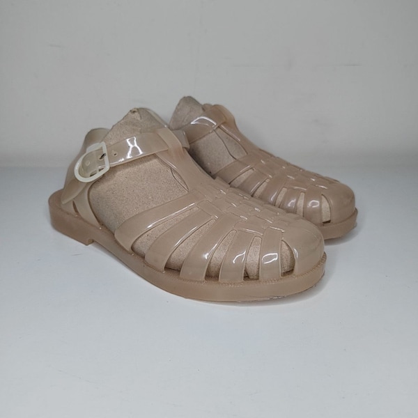 Vintage french sandals jellyfish, beach sandals made in France 80s size 37 Sarra Z Lienne