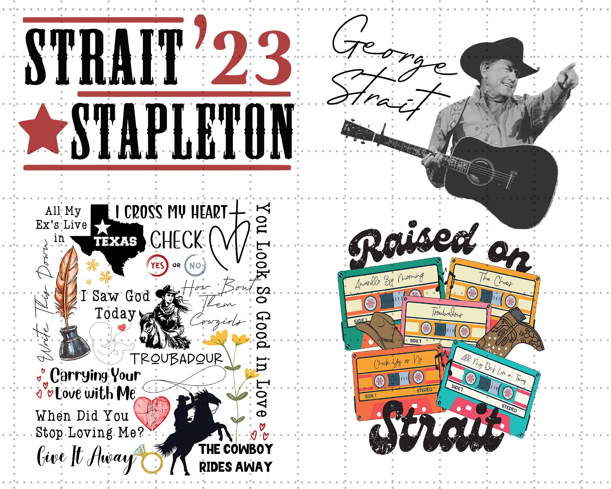George Strait PNG George Strait SVG Original Design George - Etsy