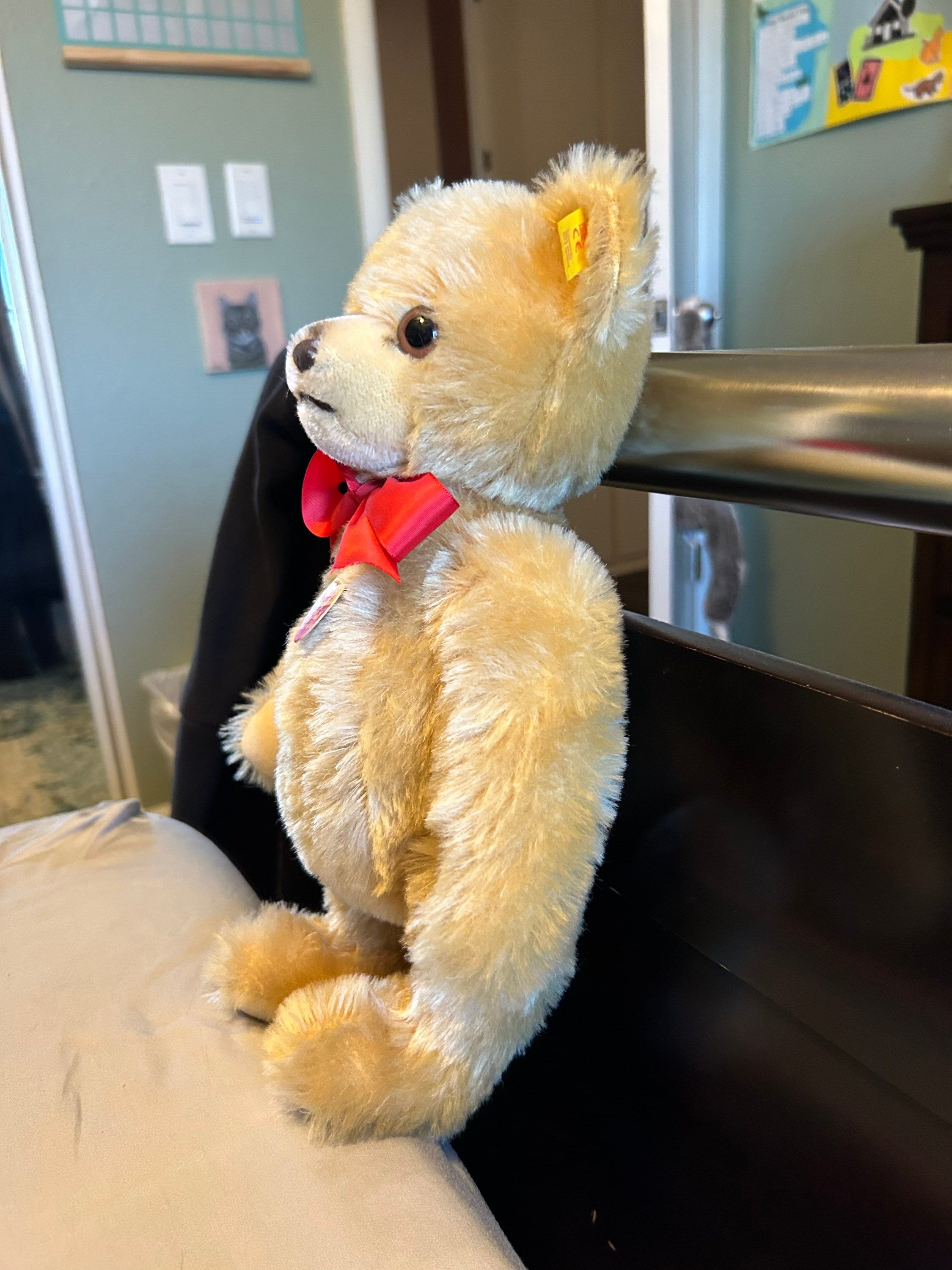 Vintage 80s Steiff Growling Teddy Bear - Etsy