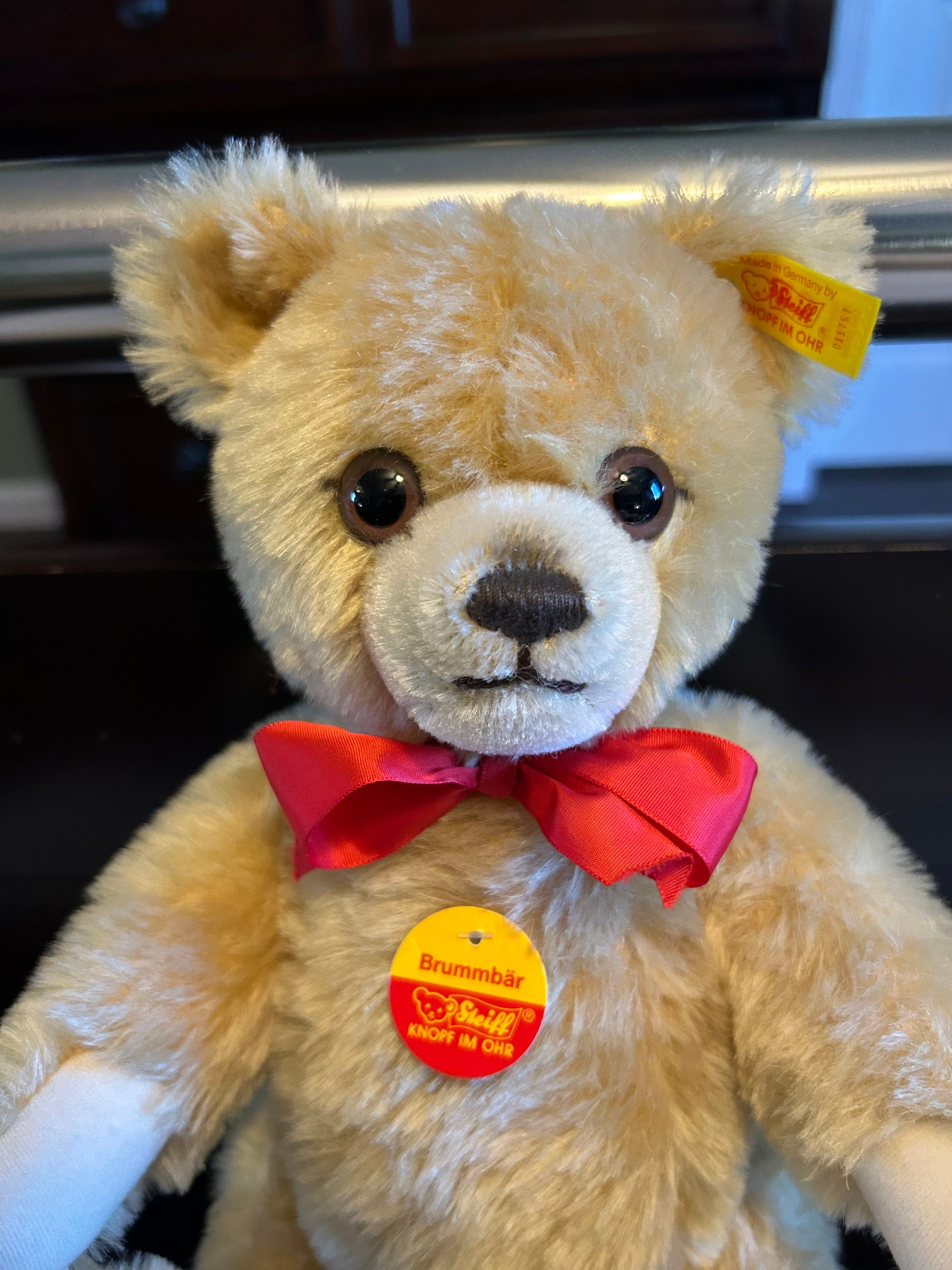 Vintage 80s Steiff Growling Teddy Bear - Etsy