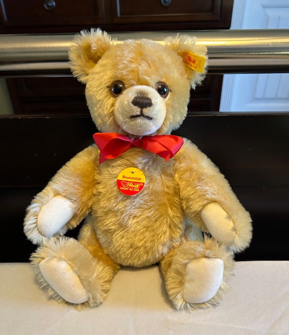 Vintage 80s Steiff Growling Teddy Bear - Etsy