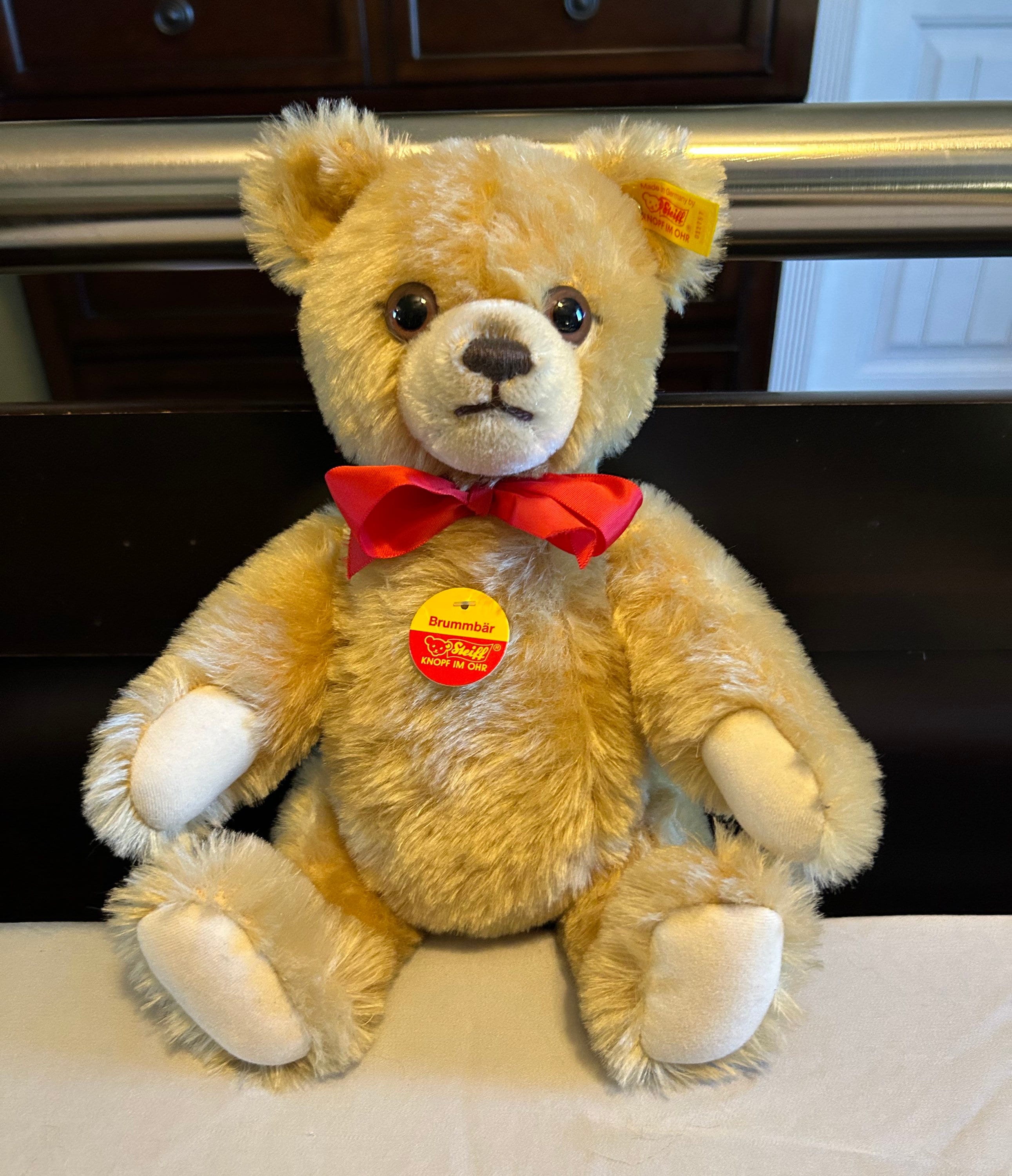 Vintage 80s Steiff Growling Teddy Bear - Etsy